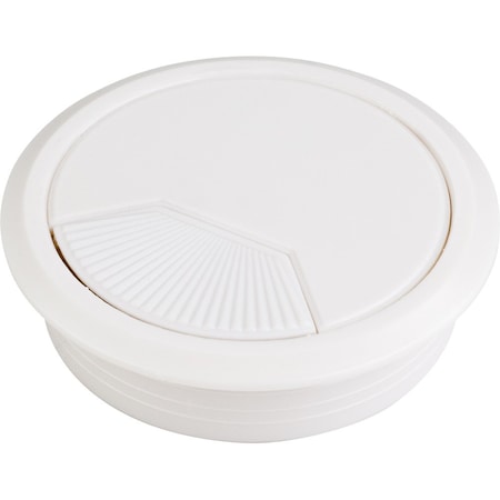 Hardware Resources White 3 Piece Adj. Spring Closure Grommet for 75 mm Diameter Hole 69000WH